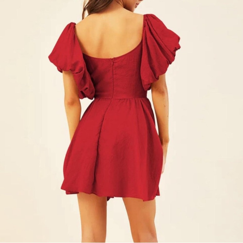 🌸Smocked Puff Sleeve Dress - Picture 3 of 4